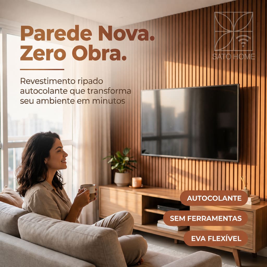 Revestimento Ripado Autocolante de EVA Flexivel Rolo